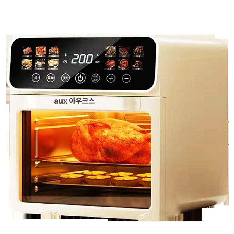 제과 제빵 오븐 가정용 다기능 디지털 터치 에어프라이어 생선구이 치킨 바베큐 미니 전기 8.5L 터치스크린 디럭스 스테인리스스틸 - 상세 이미지 5