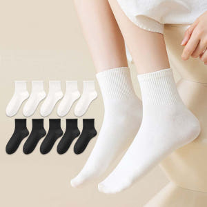 골지 학생 양말 10켤레 무지 중목 단목 면 검정 흰 양말 솔직 후기 | 실사용자 리뷰 분석 - 상품 이미지 1