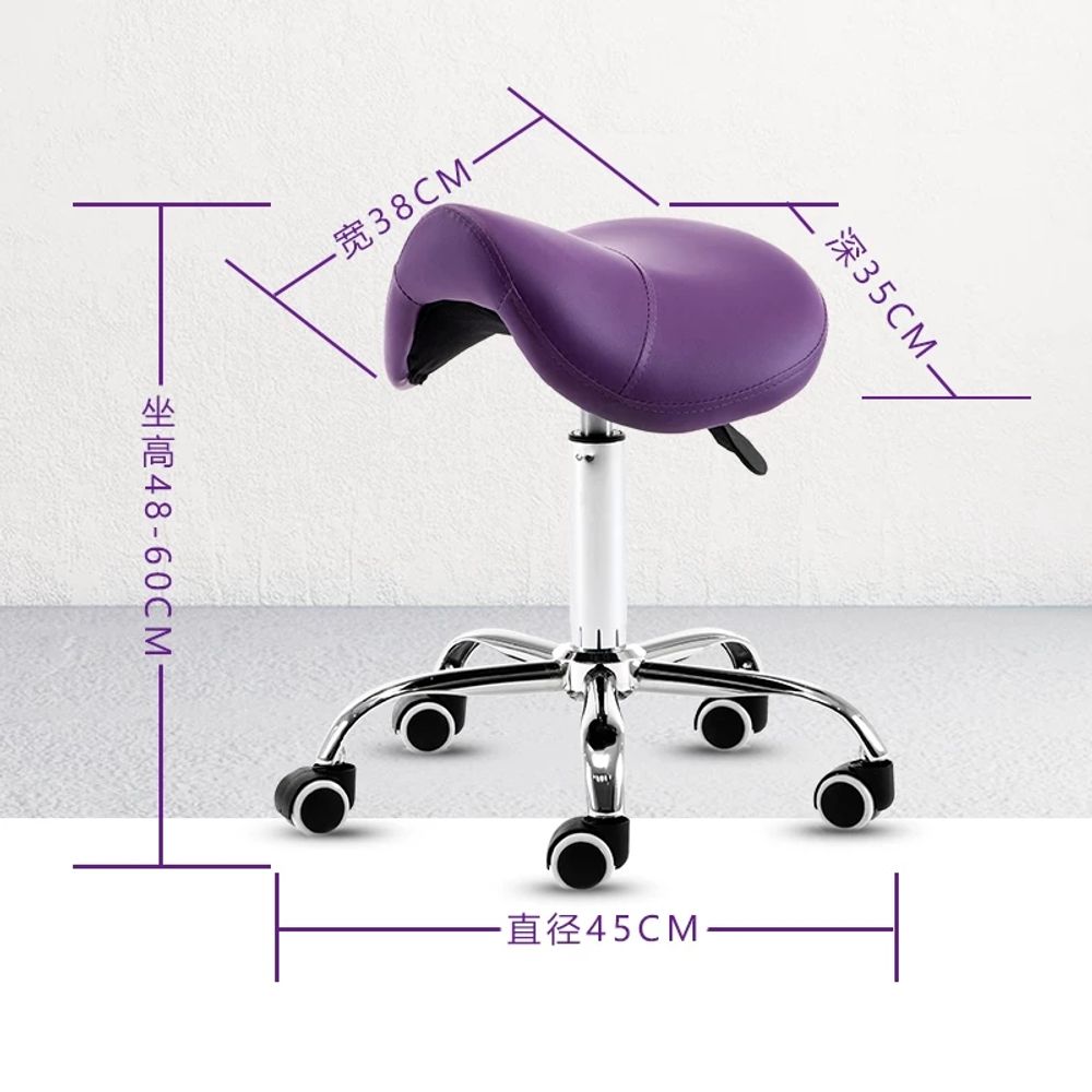 미용 의자 보조 나일론발 다리 북유럽 스툴 병원용 체어 이동식 - 상세 이미지 3