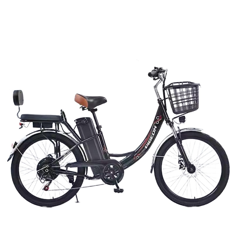 접이식 pas 전기 자전거 EBIKE 여성 장거리 클래식블랙 26인치 48V 15AH
