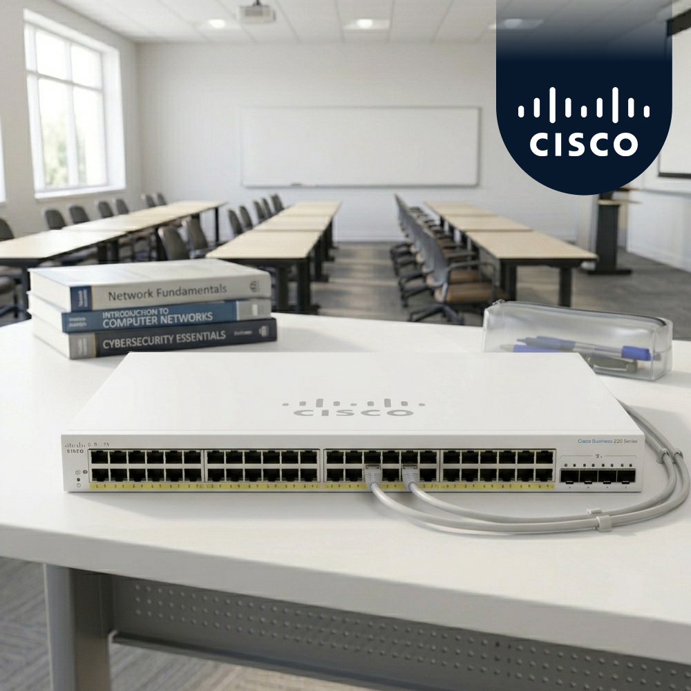 시스코 CISCO CBS220-48P-4G EU 48포트 PoE 기가비트 스위치 4SFP - 상품 이미지