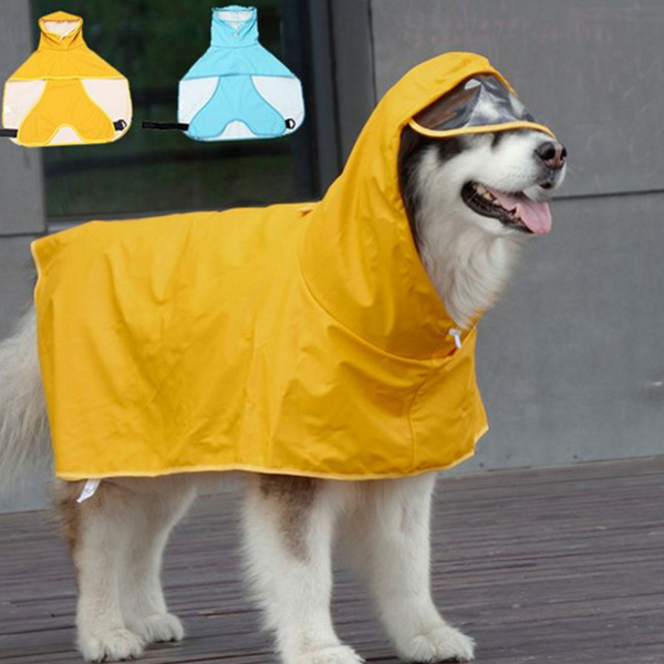 방수 강아지 우비 판초 강아지 레인코트 산책 후드 반려견 비옷 바람막이 의류 용품 생활 - 상품 이미지