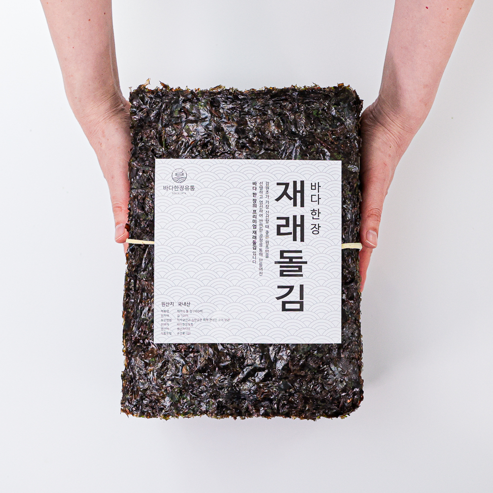 햇 재래돌김 국내산 곱창김 무조미 마른김 100매 1톳 이미지 8
