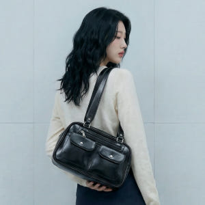 [먼슬리무드] 크로니클 데일리 숄더백 (2색상) 출근가방 보부상가방 블랙 솔직 후기 | 실사용자 리뷰 분석 - 상품 이미지 1