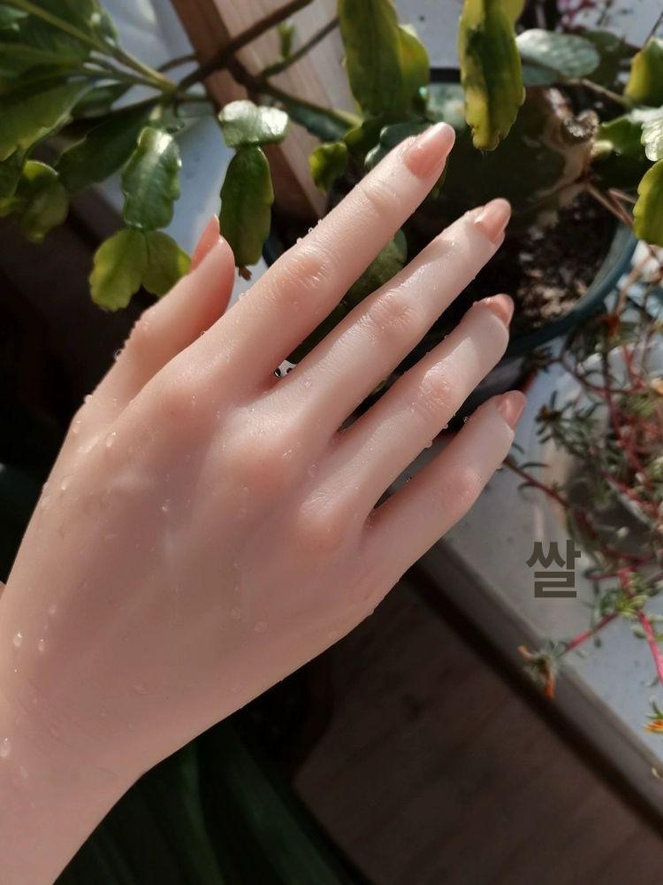 실리콘 마네킹 연습용 네일아트 가짜손 실기 모형 여성 피트 핸드 - 상품 이미지