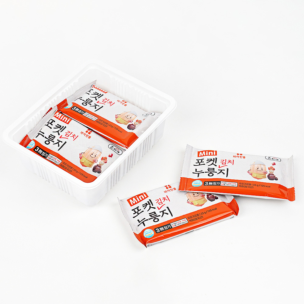 바삭한톨 김치 포켓 누룽지 330g 1개 개별포장 간편간식 이미지 7