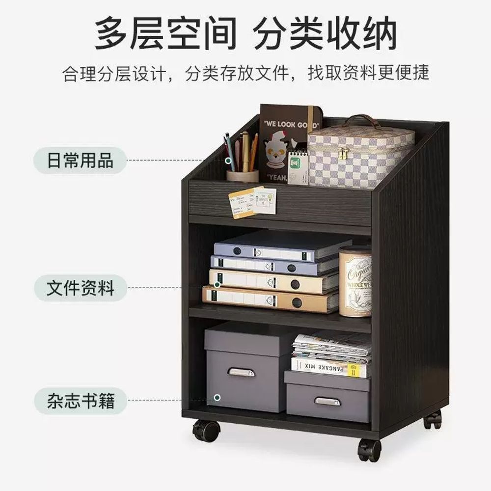 가방 정리대 책상 하부장 수납함 캐비닛 정리함 트롤리 보관함 폴딩 랙 - 상세 이미지 3