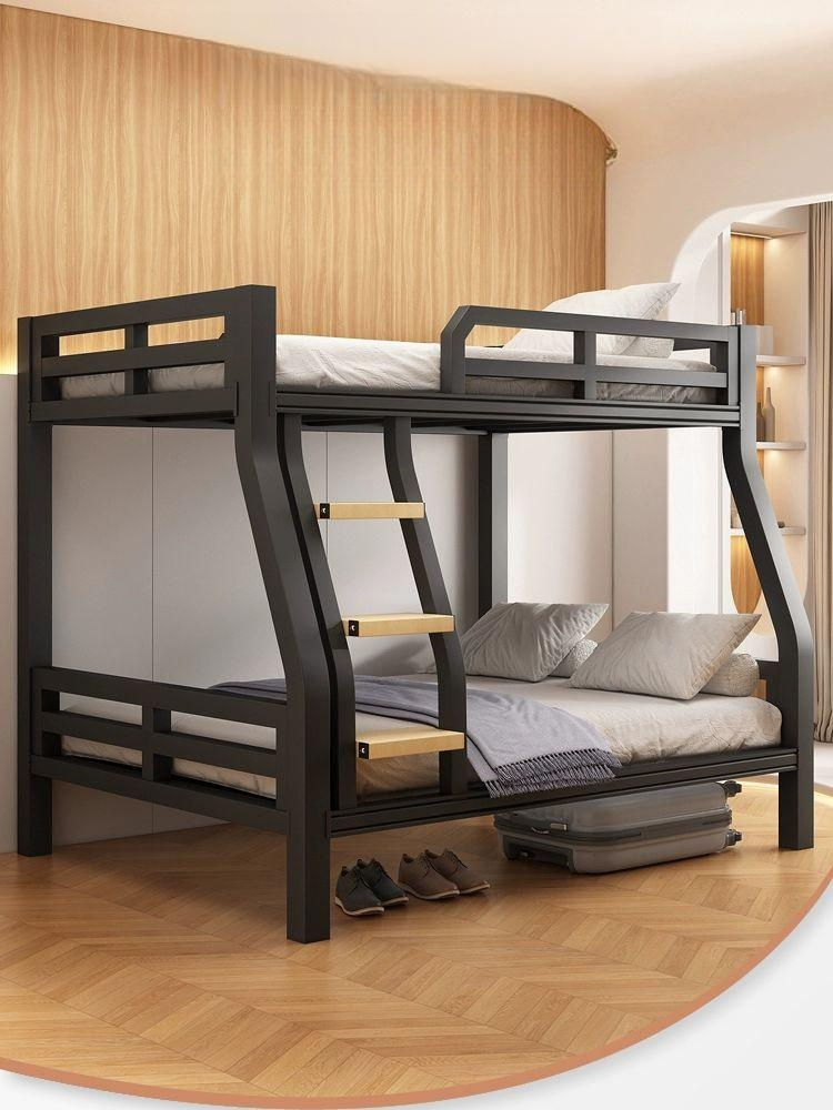 성인용 2층 침대 철제 인테리어 공간 블랙 1.5x1.9m 1.2x1.9m 2개 - 상품 이미지