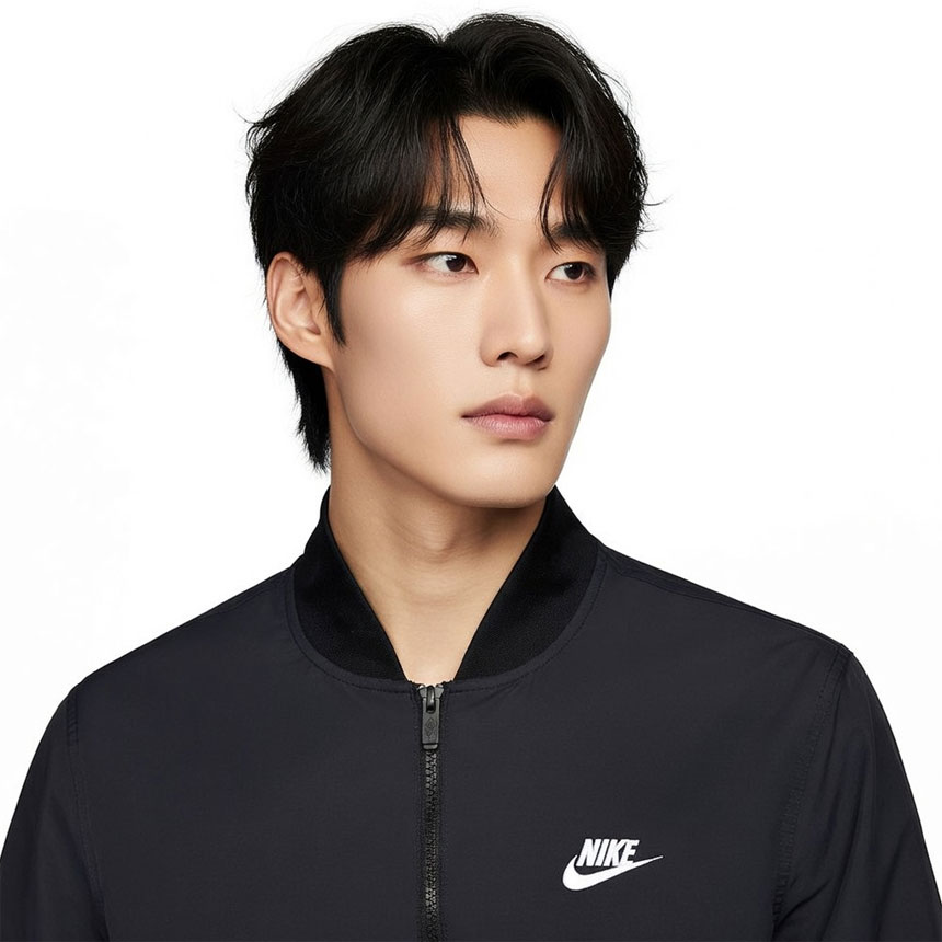나이키 NSW 에센셜 우븐 남성 바람막이 블루종 봄버 자켓 DM6822 블랙, XL 이미지 7