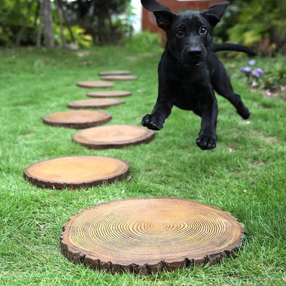 조경 디딤석 야외 잔디 정원 바닥재 시멘트 판석 펜션 산책로 스톤 장식용 돌 - 상세 이미지 4
