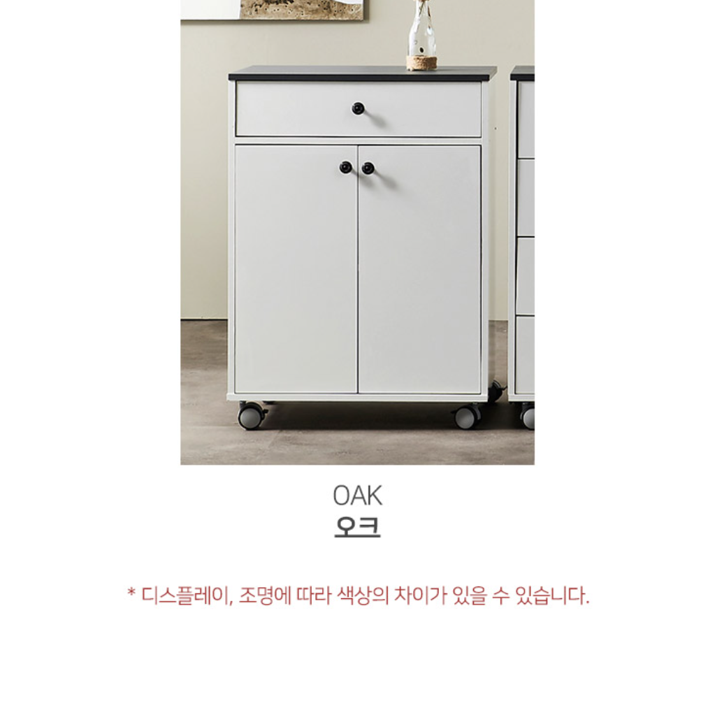 베이킹테이블 간이조리대 미니 베이킹 작업대 바퀴 이동식 조리대 - 상세 이미지 4