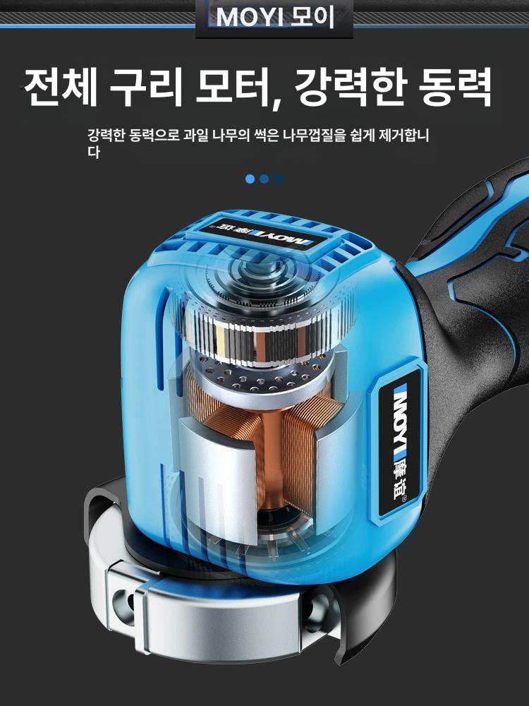 통나무 껍질분리기 나무 배터리1 벌목 필링기 탈피도구 제재소 원예 박피기 - 상세 이미지 4