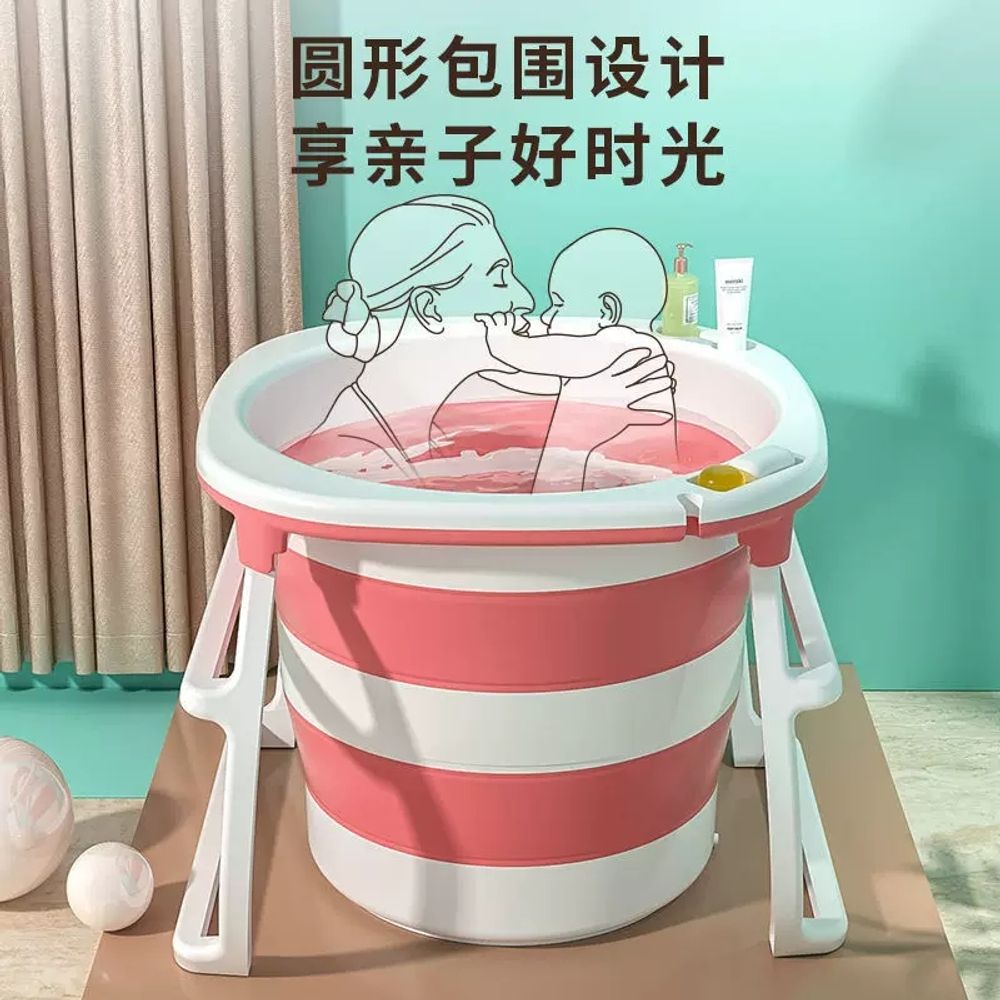 간이 욕조 접이식 대형 휴대용 반신욕 가정용 폴딩 목욕통 이동형 컴팩트 욕탕 - 상세 이미지 3