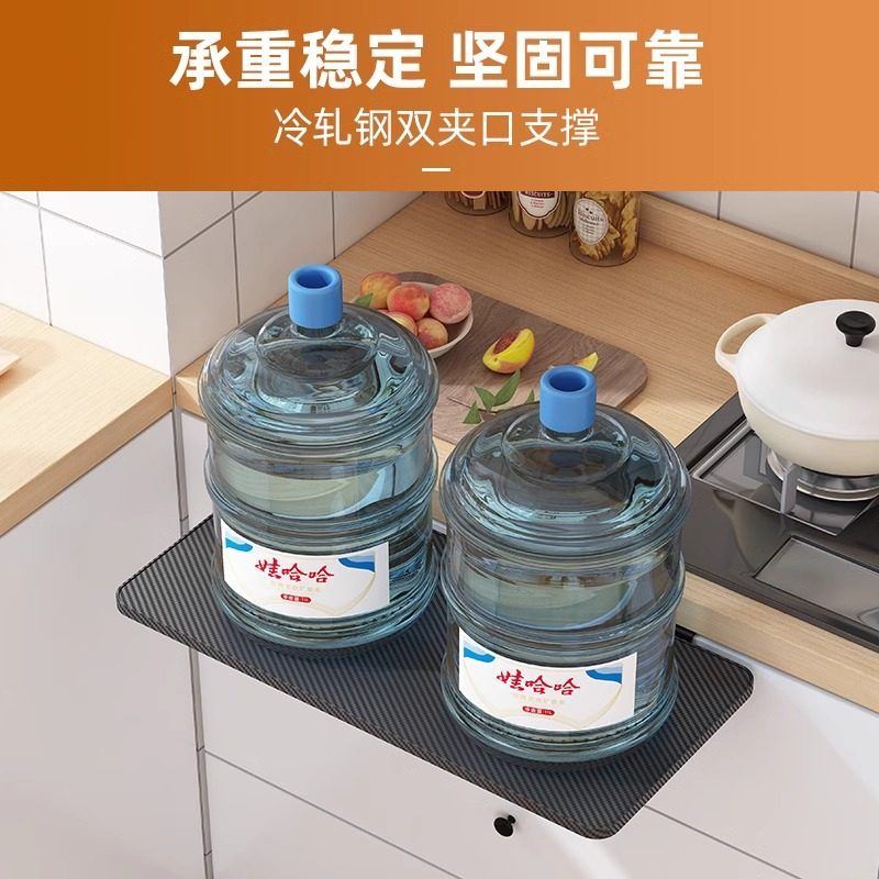 받침패드 키보드서랍 원목 컴퓨터 선반 폴딩 브래킷 핸드레일 받침대 - 상세 이미지 4