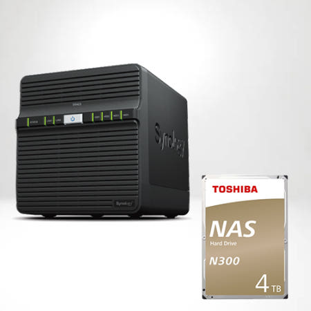 시놀로지 DS423 TOSHIBA 4TB X1