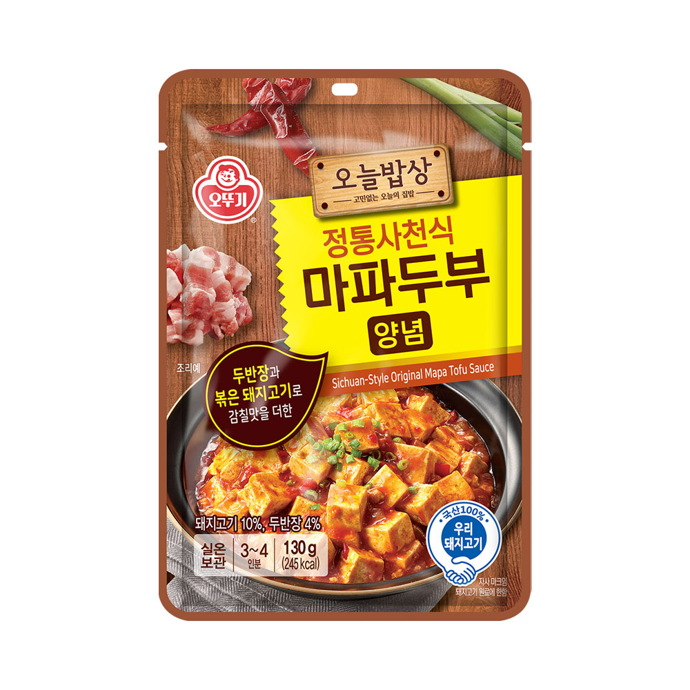 오뚜기 오늘밥상 정통사천식 마파두부양념 130g
