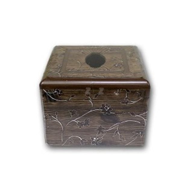 디자인 땡큐 스런 티슈 케이스 각티슈 휴지 커버 라탄 두루마리 린넨 사각 - 상품 이미지