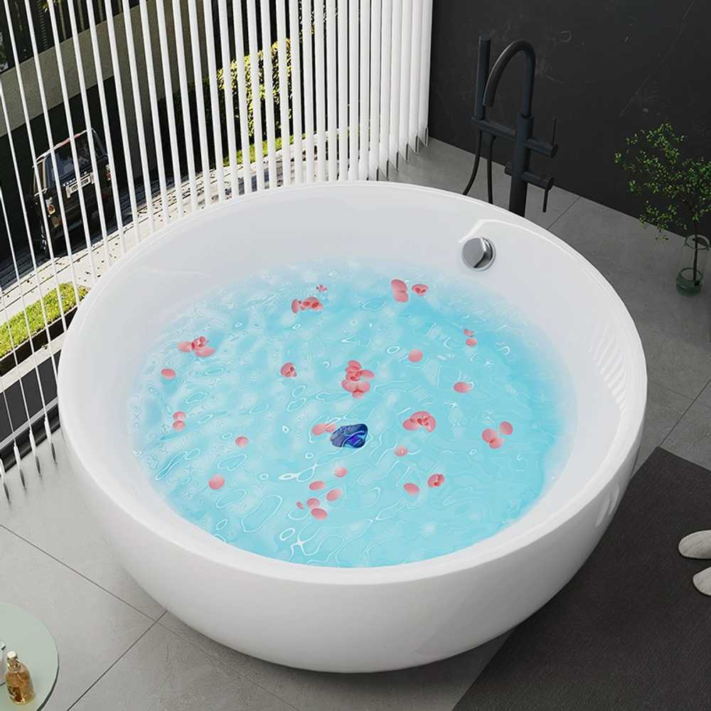 아크릴 원형 욕조 욕실 작은 용 모텔 호텔 펜션 반신욕조 1.1m