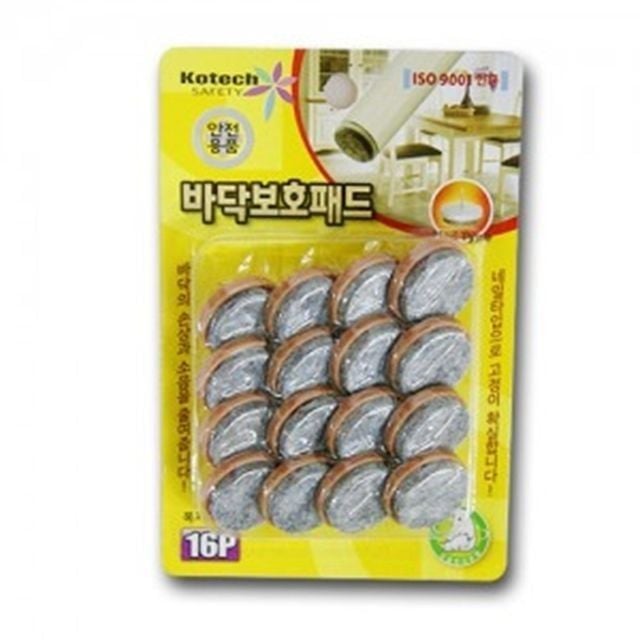 소음 방지 16P 바닥 보호 패드 코텍 진동 의자 받침 - 상품 이미지