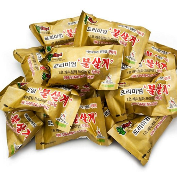 고체 캠핑 착화제 용착 바베큐 착화제 빠른 연료 안전 불멍 난로 야외 - 상품 이미지
