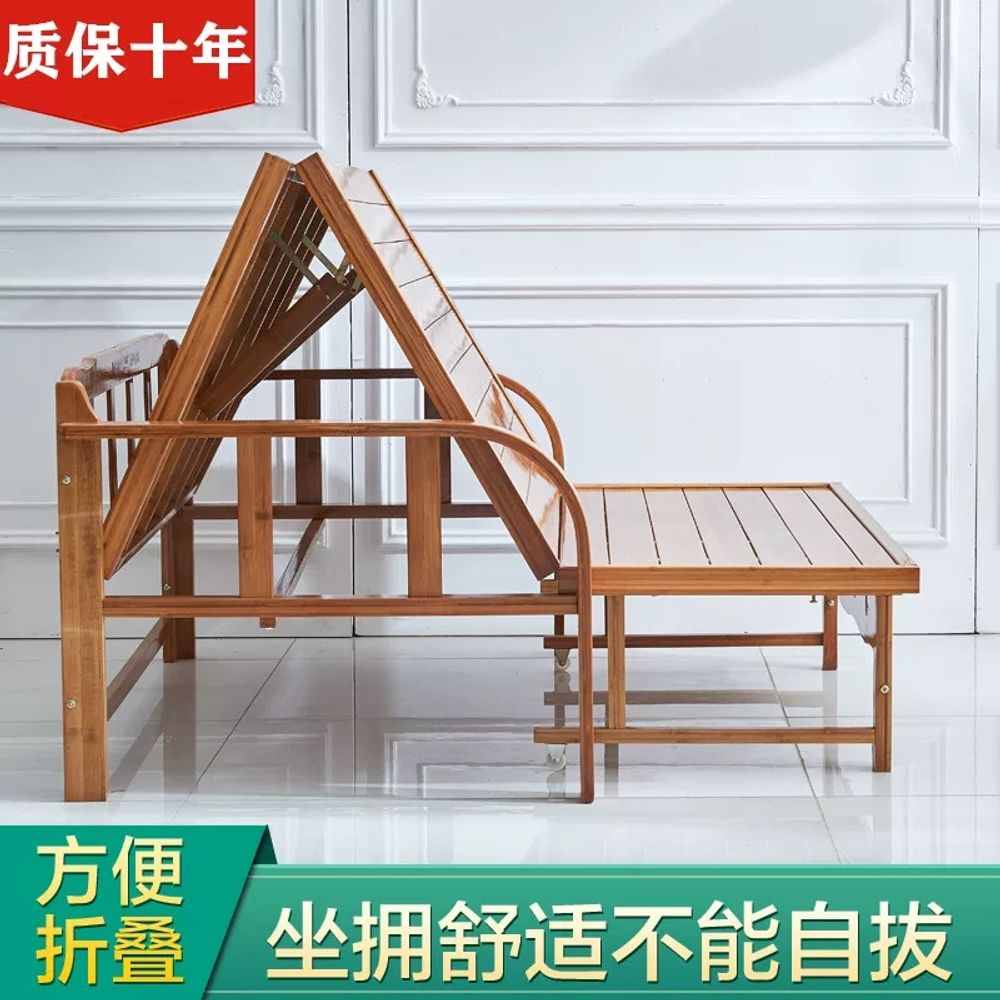 접이식 침대 대나무 옥상 간이침대 평상 폴딩베드 낮잠용 휴대용 야외침실 - 상세 이미지 4