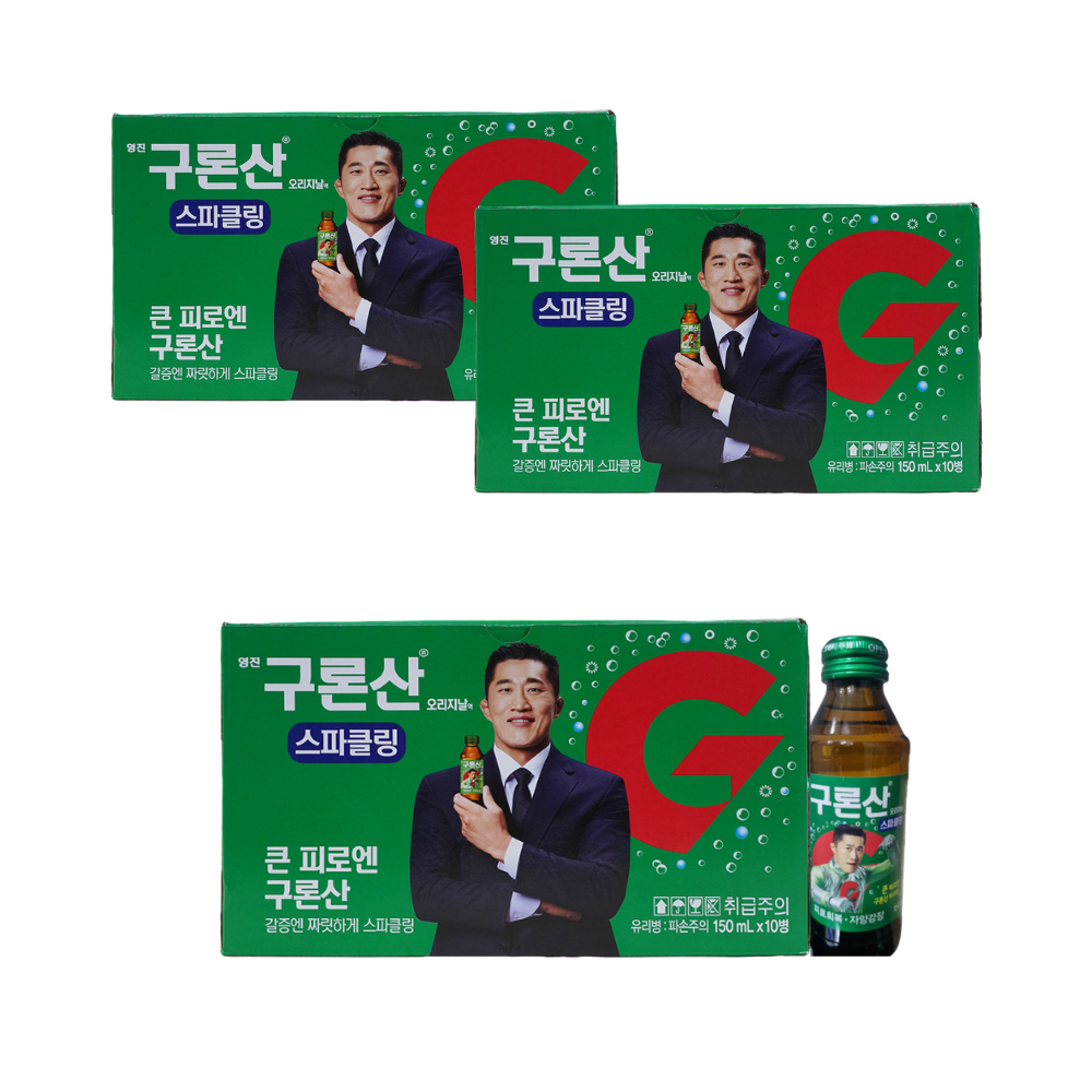 영진 구론산 스파클링 150ml x30병 피로회복제 자양강장제 - 상품 이미지