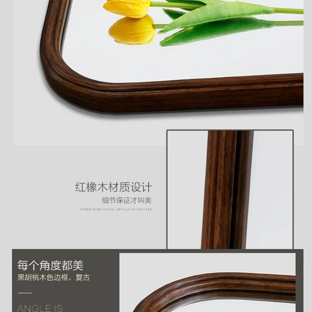 욕실 거울 현관 유럽 빈티지 벽걸이 인테리어 카페 미러 화장실 벽부착 - 상세 이미지 5