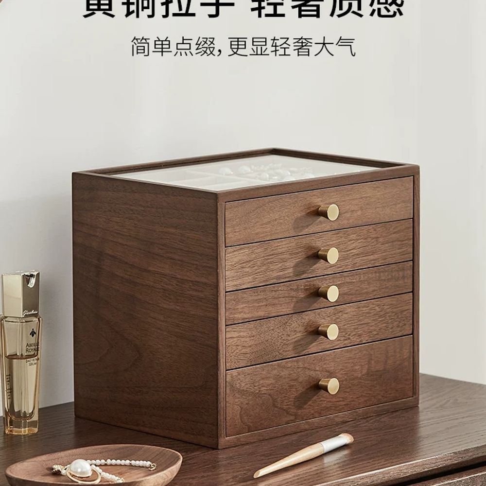 주방 진열장 원목 선반 수납함 정리 수납장 장식 인테리어 디스플레이 - 상세 이미지 5