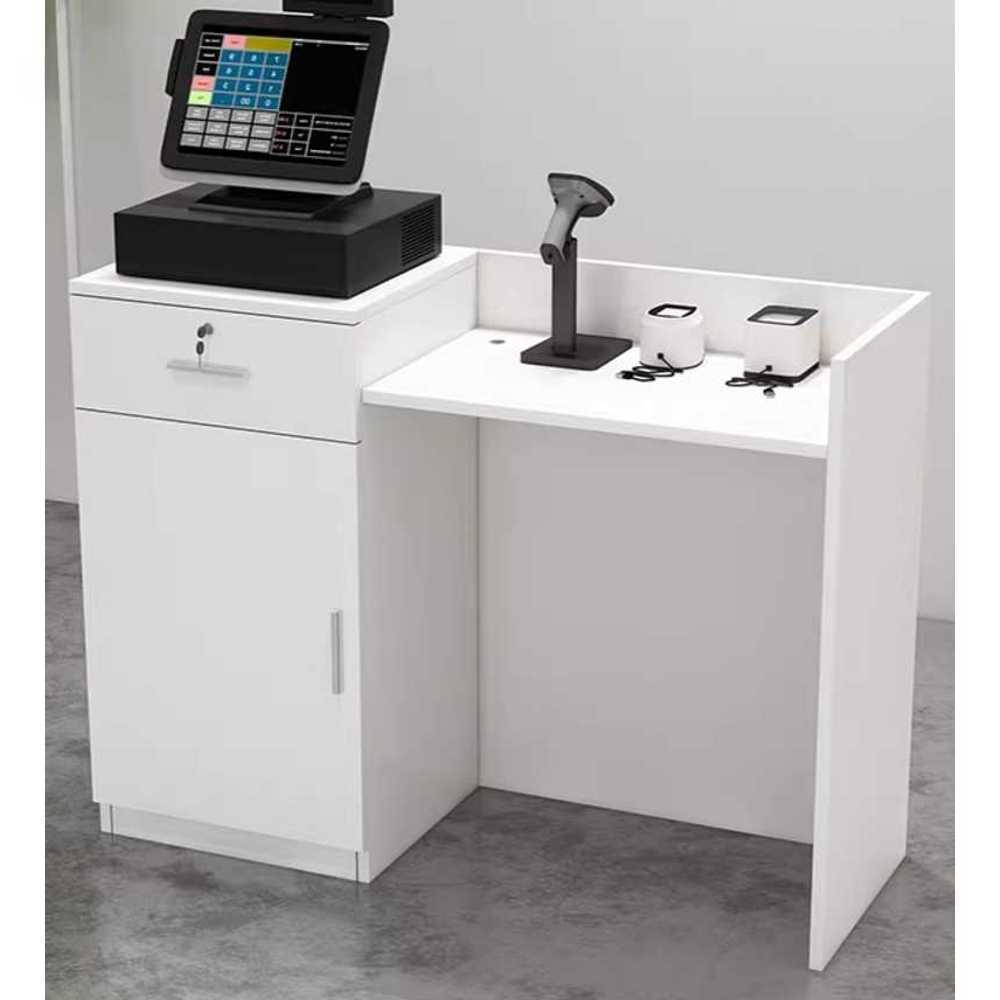 매장 계산대 카운터 테이블 인포 학원 안내 데스크 80x42x80 - 상품 이미지