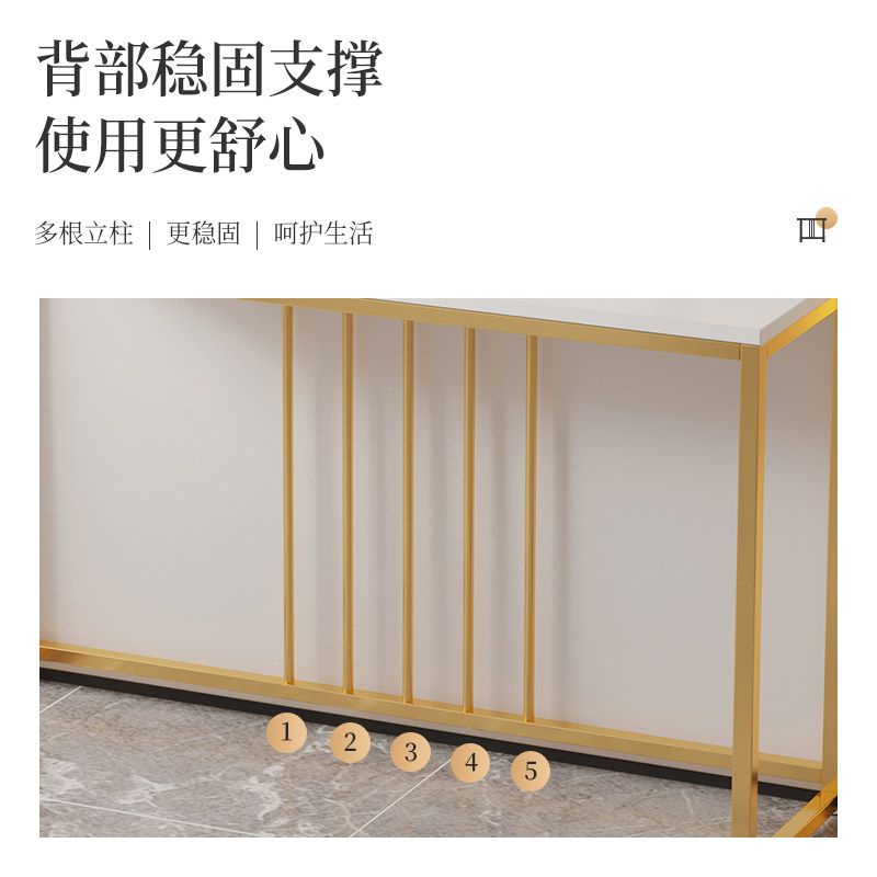 얇은 콘솔테이블 틈새 현관용 좁은 사이드테이블 대리석 상판 슬림 - 상세 이미지 3