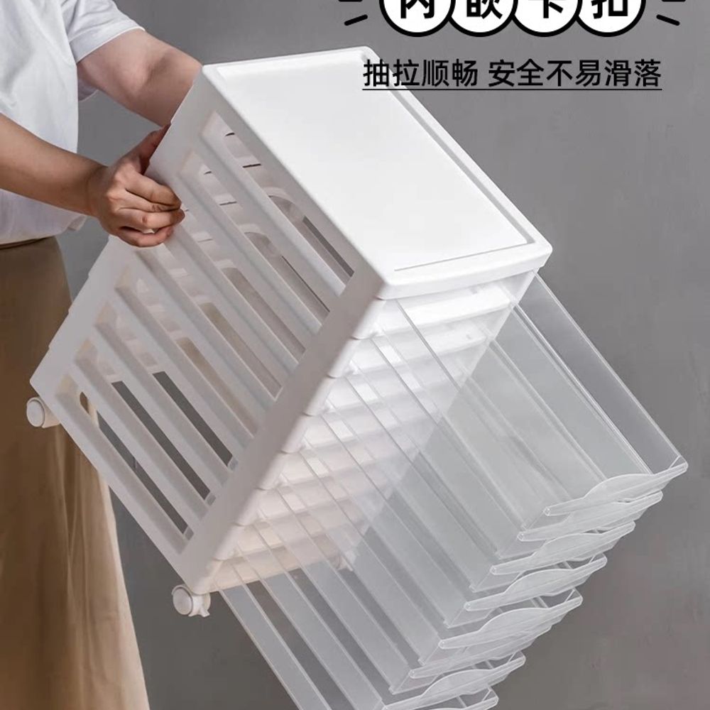 비밀번호 파일캐비닛 투명 이동식 서랍장 사무용 보안 문서보관함 오피스 - 상세 이미지 4