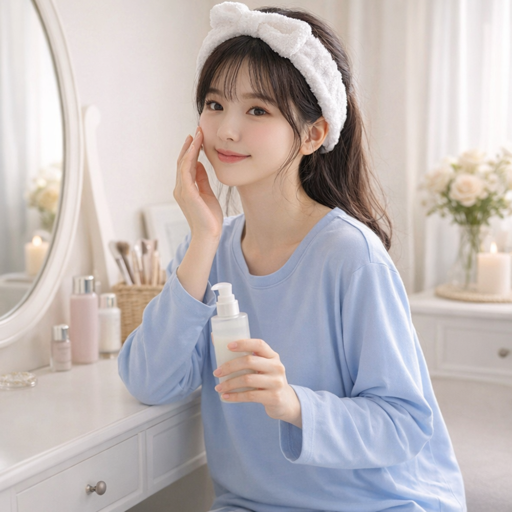 집에서 입는 청소년 봄 잠옷 체크무늬 파자마 베이직 이너웨어 - 상세 이미지 2