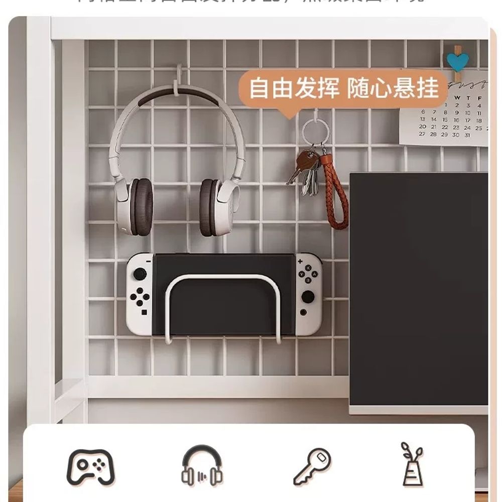 틈새 선반 책상 철제 모서리 북엔드 수납 보관함 걸이 보조 - 상세 이미지 3