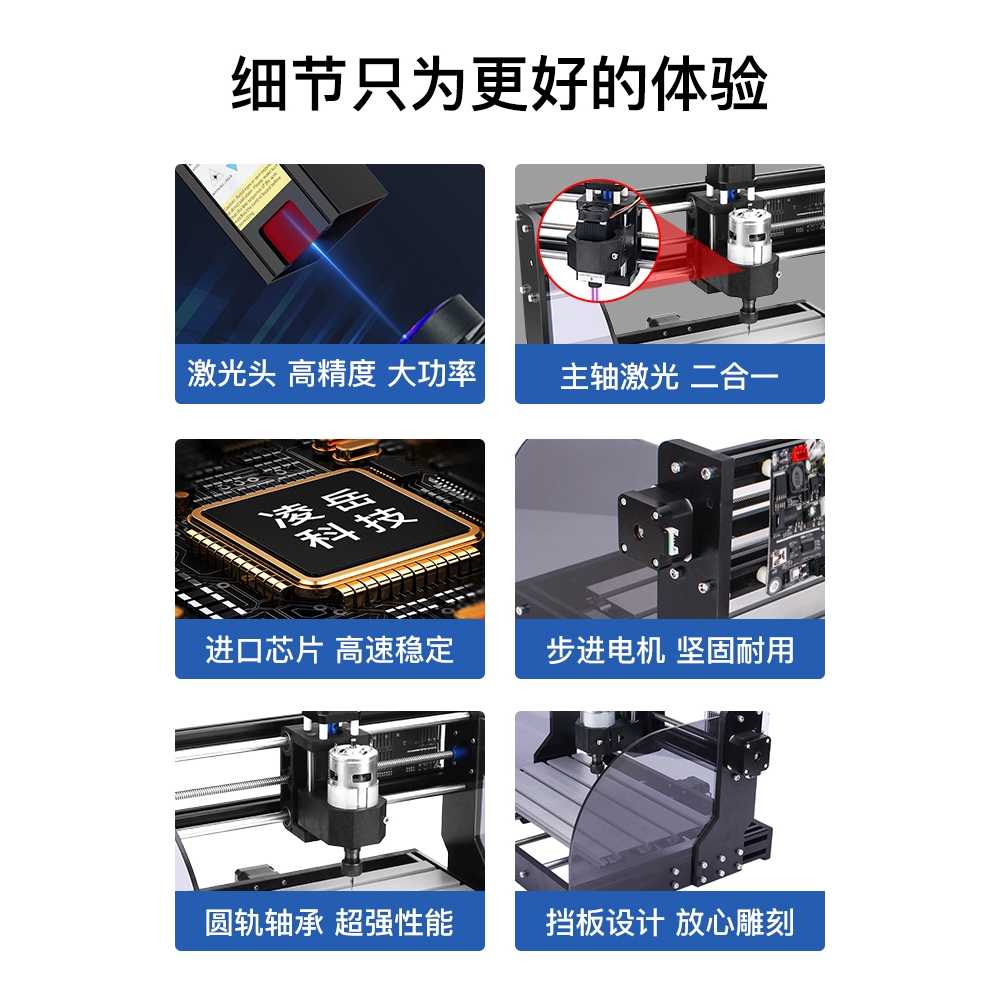 CNC 레이저컷팅기 DIY 목재 금속 용 찌선반 가죽 로고 - 상세 이미지 2