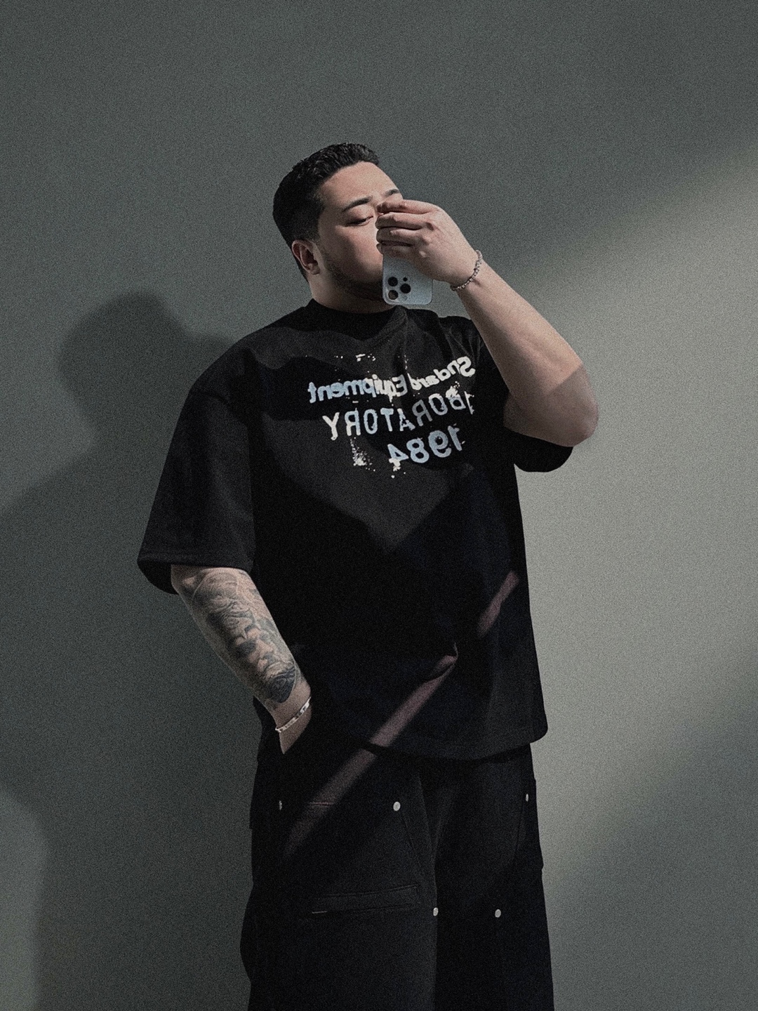 래브러토리 와이드 반팔티 3COLOR 빅사이즈 박스핏 오버핏 티셔츠 에이오알닷 - 상세 이미지 2