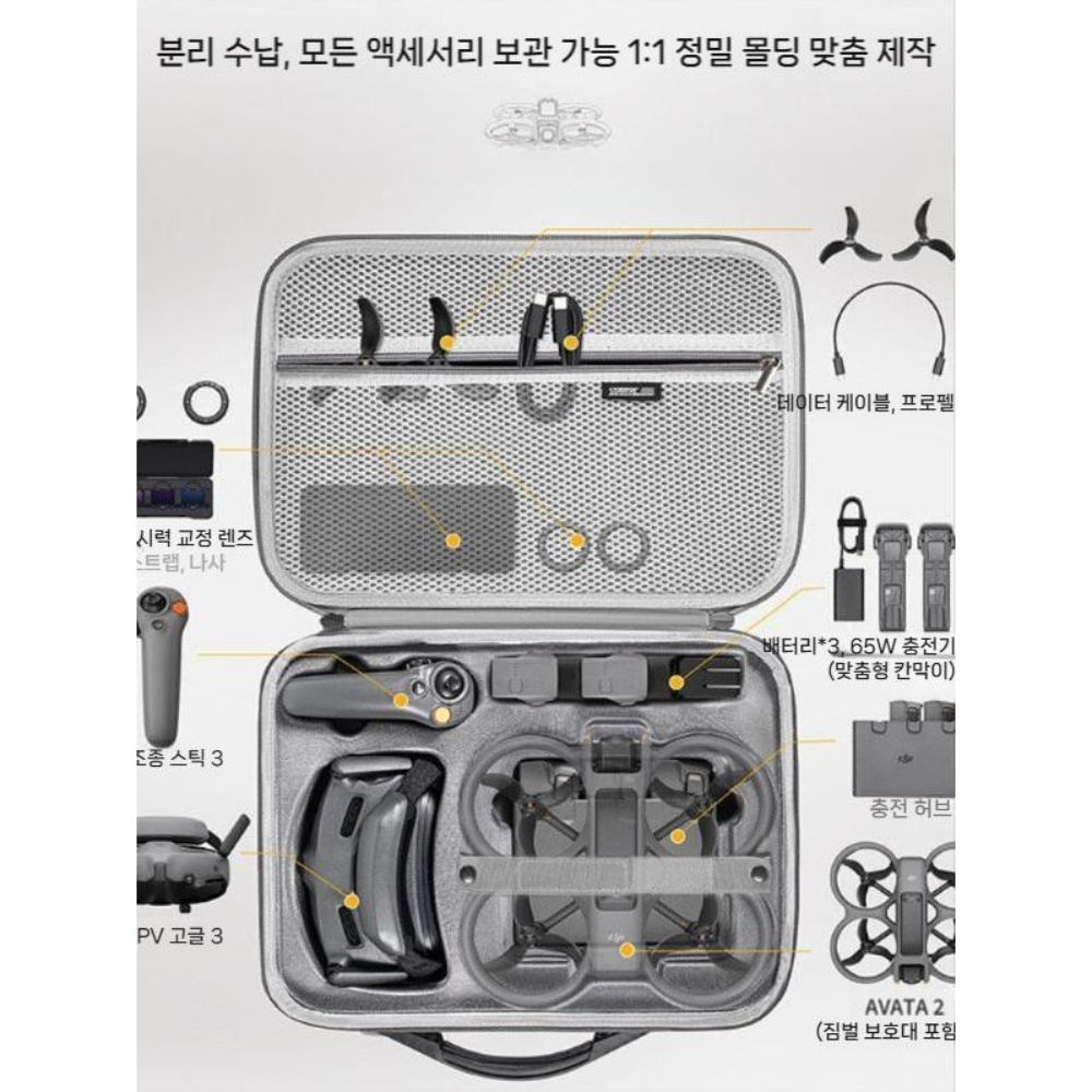 DJI 아바타360 수납 가방 드론 휴대용 보관 파우치 케이스 어깨 스트랩 - 상세 이미지 2