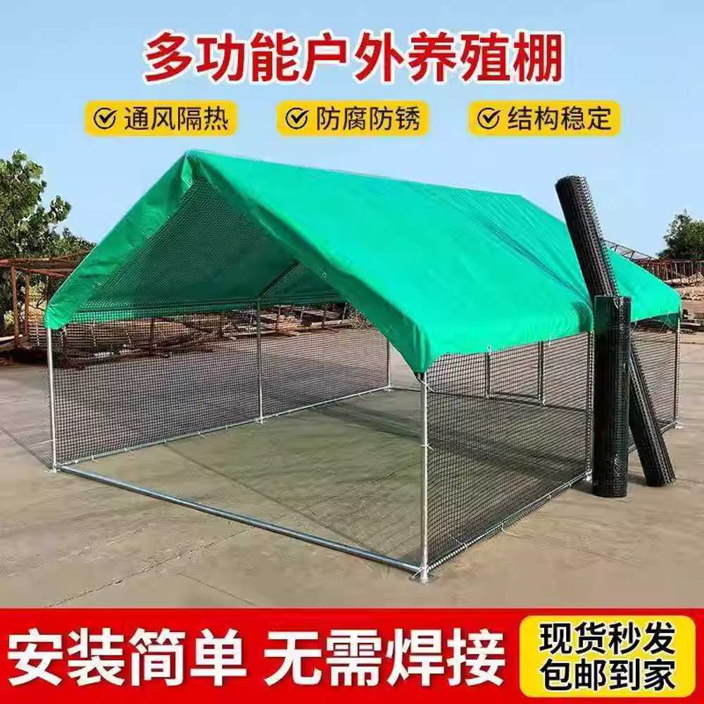 조립식 닭장 닭집 야외 조류 양계장 메추리 철망 철장 플라스틱 네트 1.5x2x1.7m 이미지 6