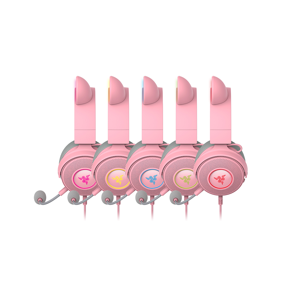 레이저코리아 Kraken Kitty V2 Pro 게이밍 헤드셋 쿼츠 - 상세 이미지 4