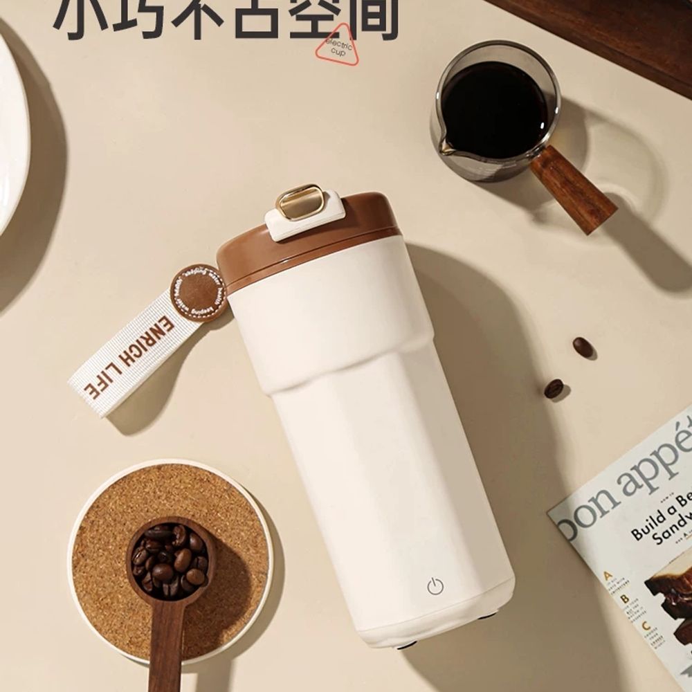 무선 텀블러 스마트 보온병 커피포트 휴대용 가열 히팅 여행용 온도조절 - 상세 이미지 4