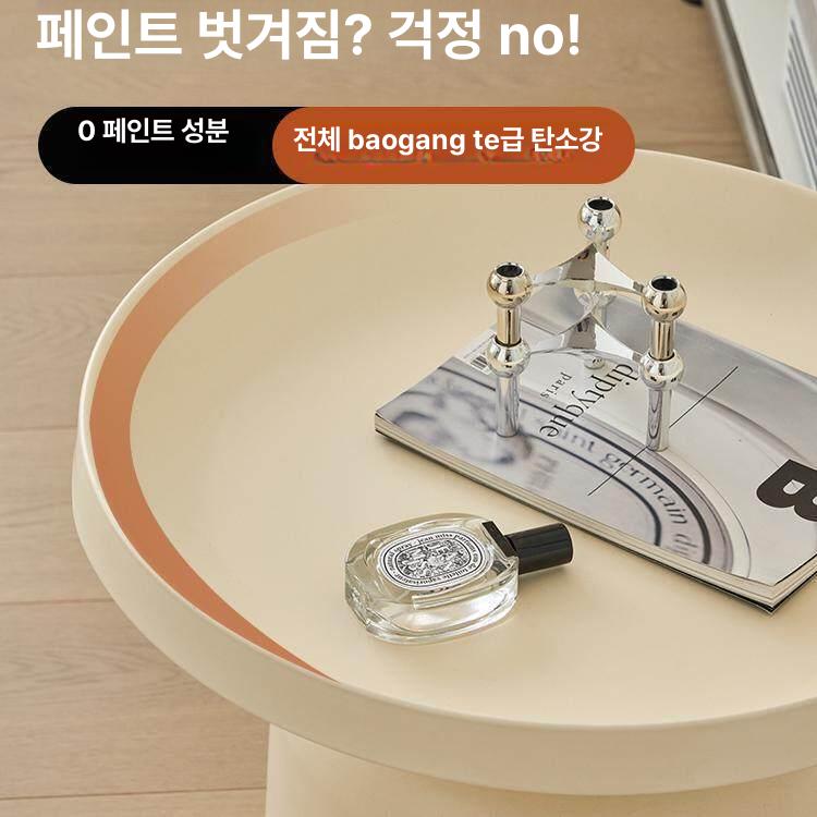 침대 협탁 모던 선반 블랙 거실 테이블 침실 사이드 캐비닛 월넛 침대옆 수납장 - 상세 이미지 3