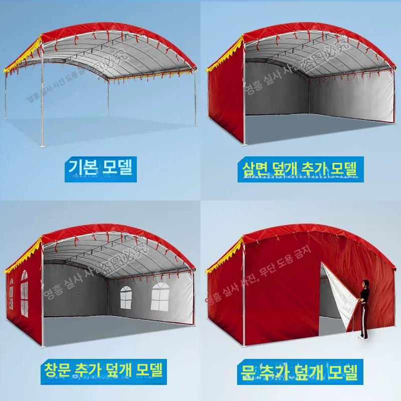 간이 창고 천막 이동식 캐노피 가제보 조립형 방수 차고 워터프루프 주차텐트 - 상세 이미지 4