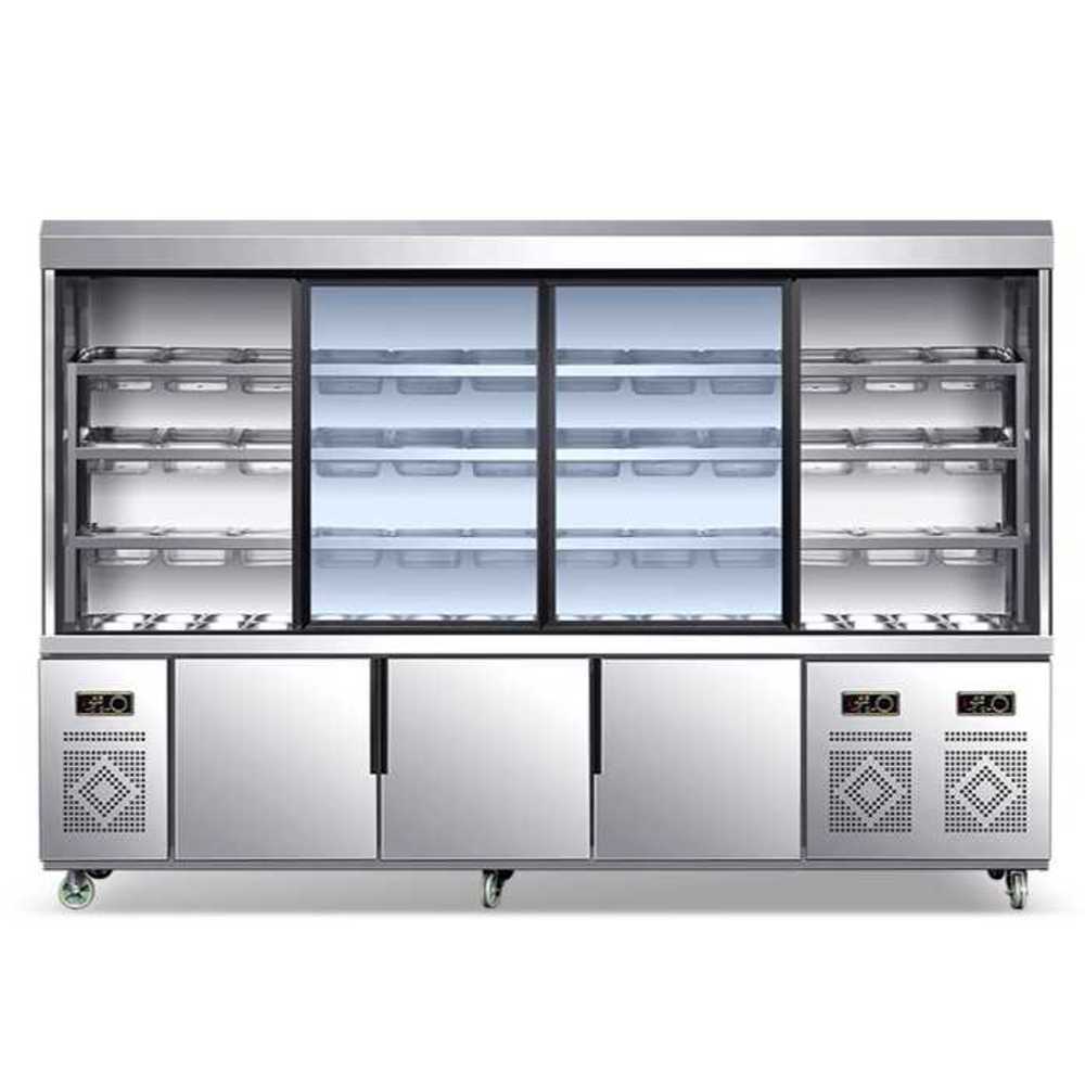 업소용 마라탕 냉장고 반찬가게 야채진열대 용 셀프바 - 상품 이미지