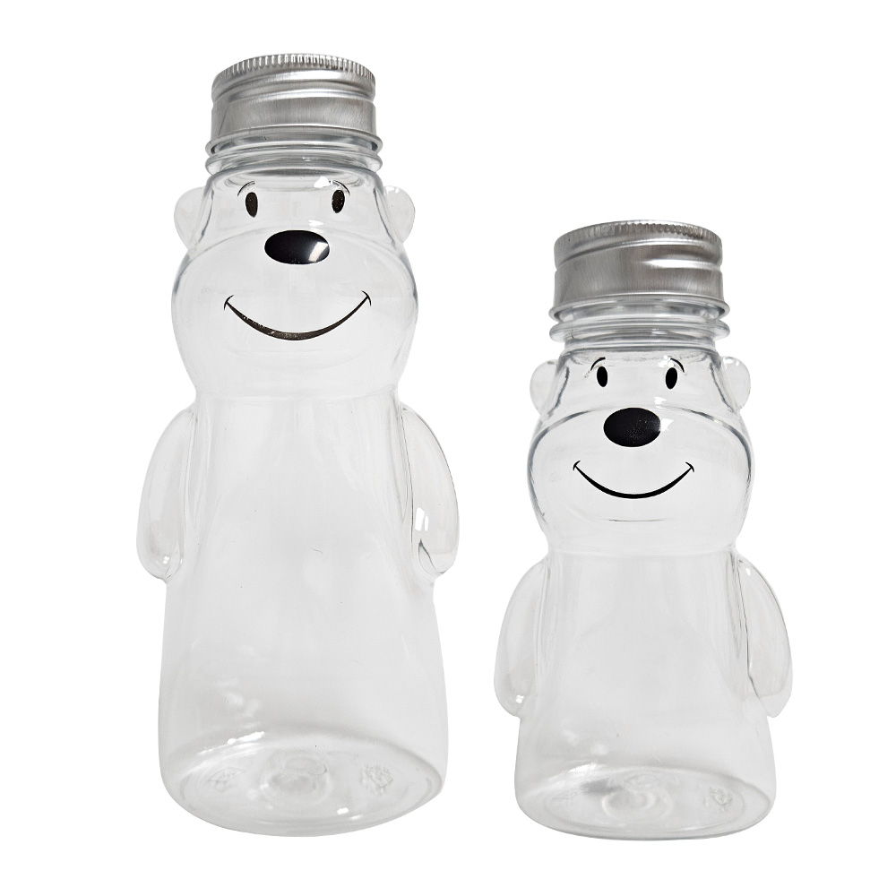 곰 페트병 곰돌이 베어 보틀 플라스틱 더치커피 밀크티 음료 커피 병 긴곰 350ml 이미지 7