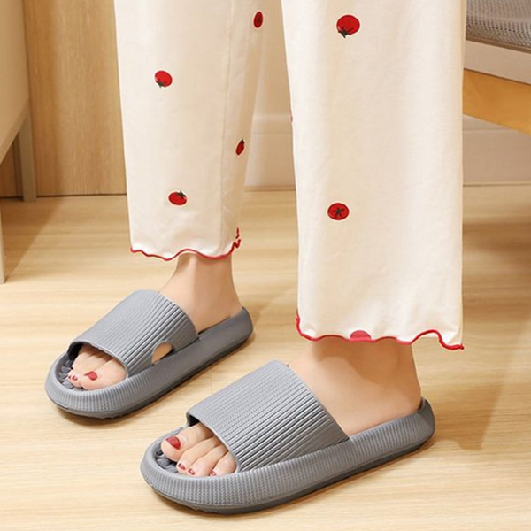 푹신한 여성 쿠션 슬리퍼 데일리 키높이 슬리퍼 욕실화 경량 - 상품 이미지