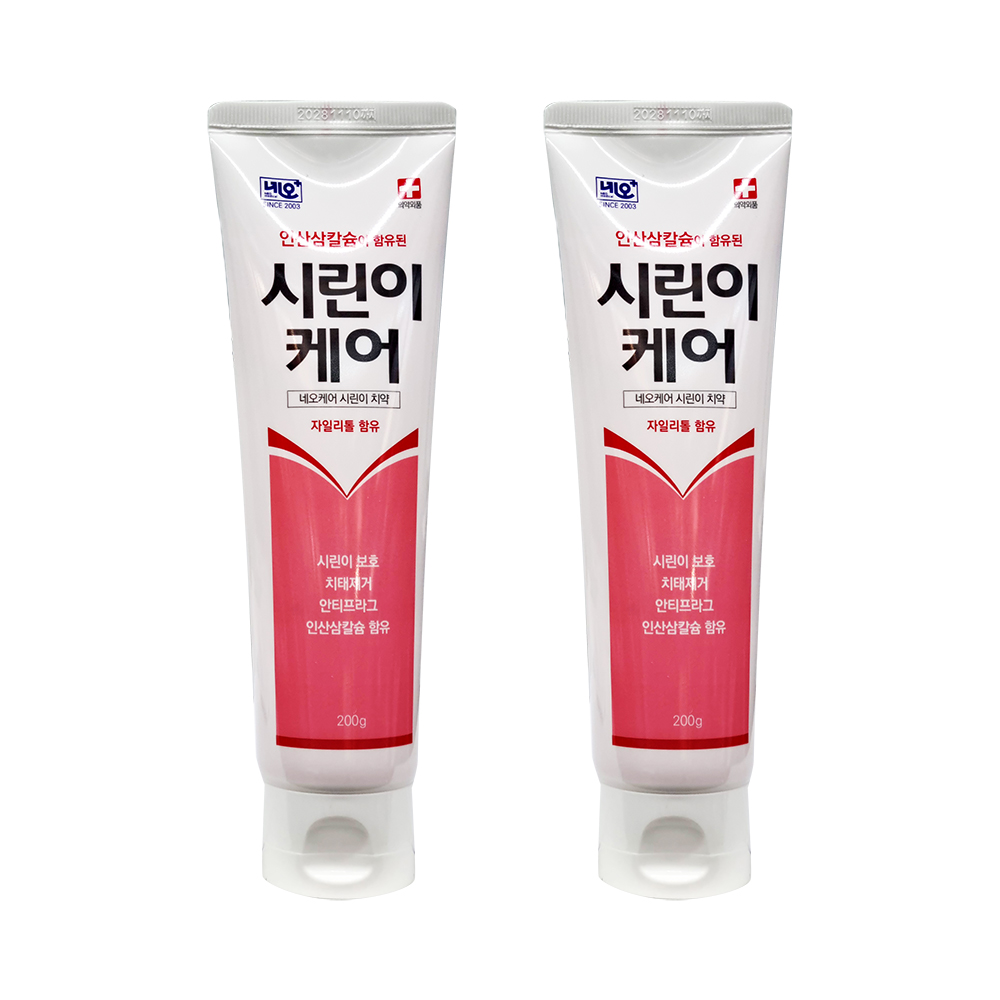 네오 시린이케어 치약 200g, 2개 - 상품 이미지