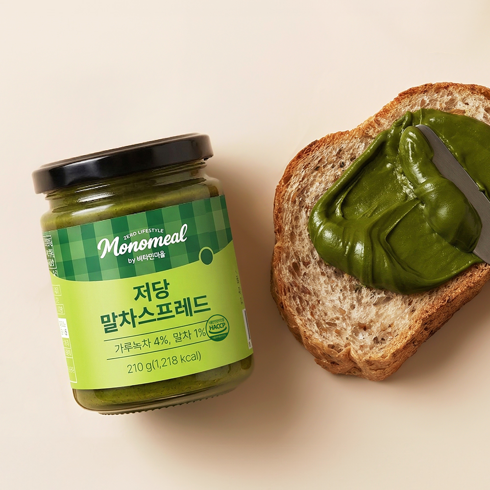 비타민마을 모노밀 저당잼 알룰로스 말차스프레드, 210g, 1개 - 상세 이미지 3