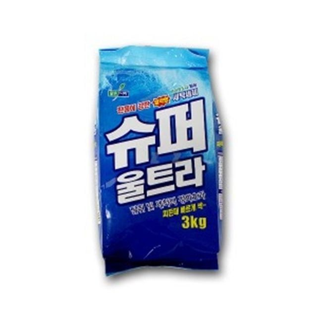 세탁 세제 맑은 나라 울트라 절약형 슈퍼 3KG 액체 천연 가루 드럼 세탁기 혁명 빨래 - 상품 이미지