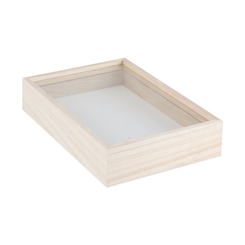 표본 상자 곤충 원목 DIY 오동나무 액자 21x14.5x5.5cm - 상품 이미지
