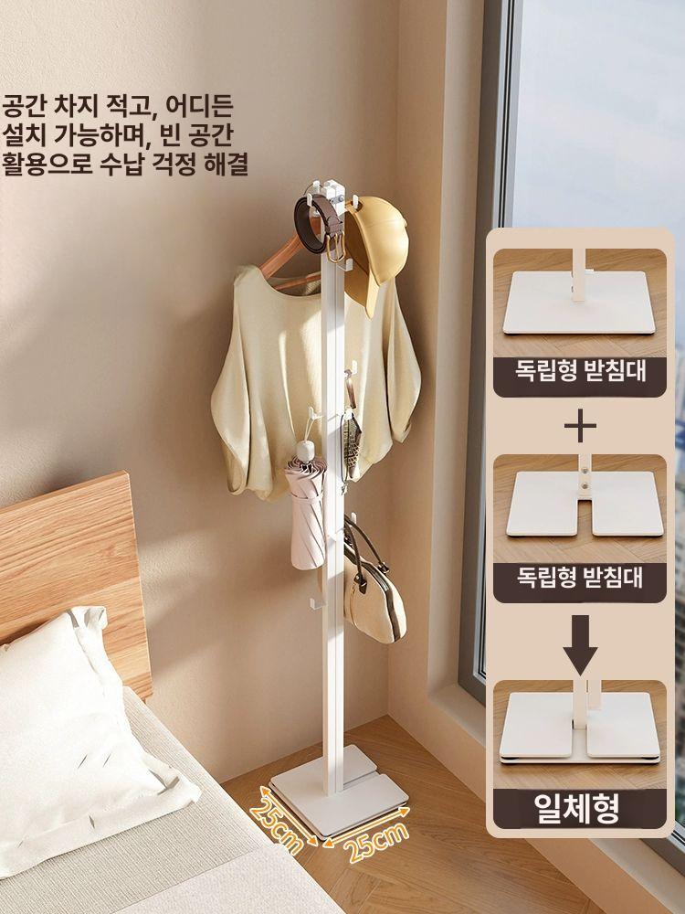 접이식 건조대 옷걸이 2in1 넓이조절 행거 틈새활용 공간절약 빨래건조 이동식 - 상세 이미지 3