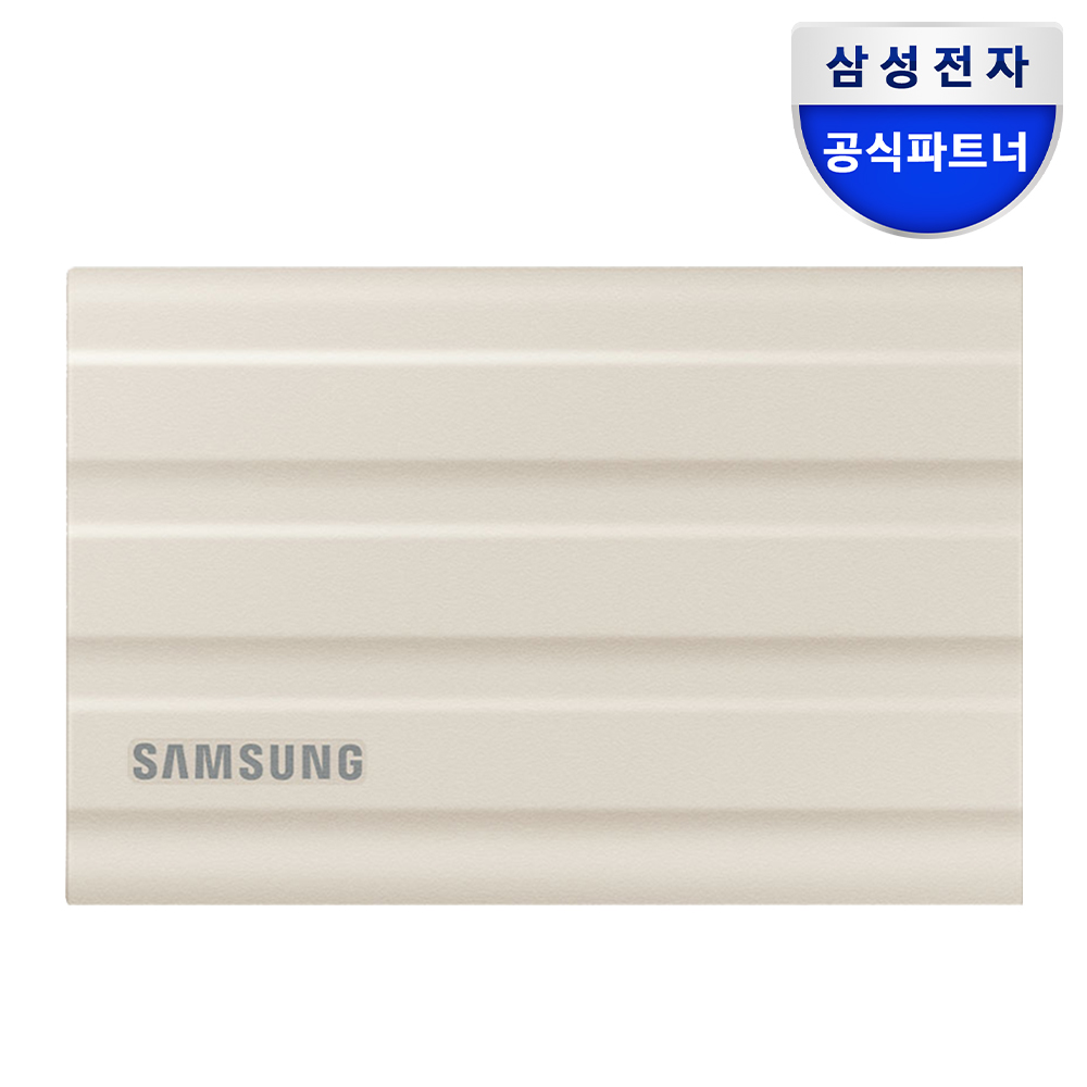 삼성전자 포터블 외장 SSD T7 Shield (정품) 파우치 1TB, 베이지